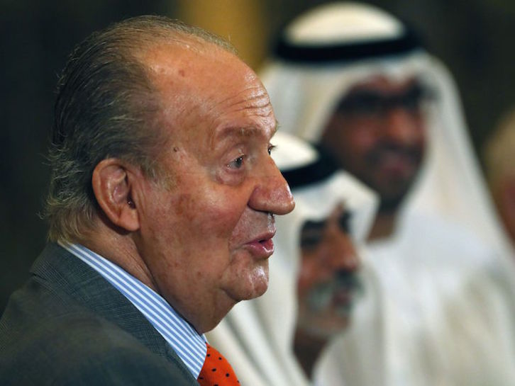 Juan Carlos de Borbón, en Abu Dhabi en 2014. (Karim SAHIB/AFP)