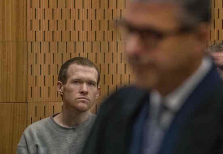 Brenton Tarrant durante el juicio. (John KIRK-ANDERSON / AFP)