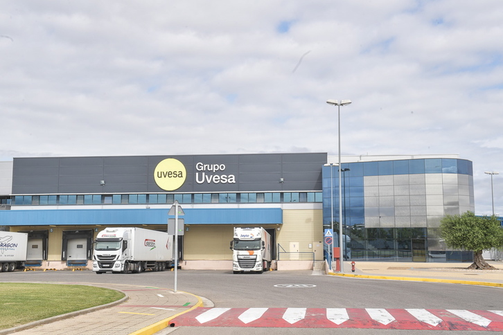 Planta del Grupo Uvesa en Tutera. (Idoia ZABALETA/FOKU).