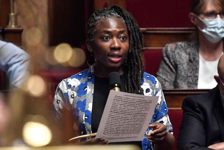 La parlamentaria de la France Insoumise, Danièle Obono. Stephane DE SAKUTIN / AFP