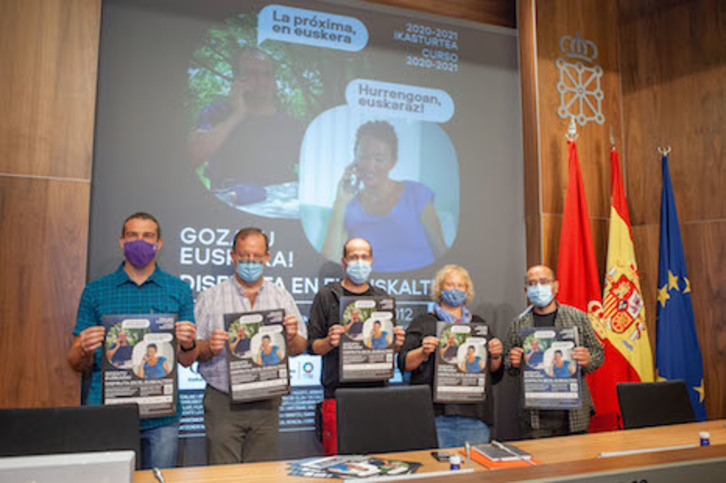 Presentación de la campaña para fomentar el aprendizaje del euskara entre la población adulta de Nafarroa. (GOBIERNO DE NAFARROA)