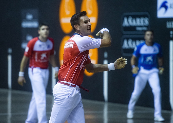 Mikel Urrutikoetxeak oso partida ona jokatu du aurreko koadroetan. (Luis JAUREGIALTZO/FOKU)