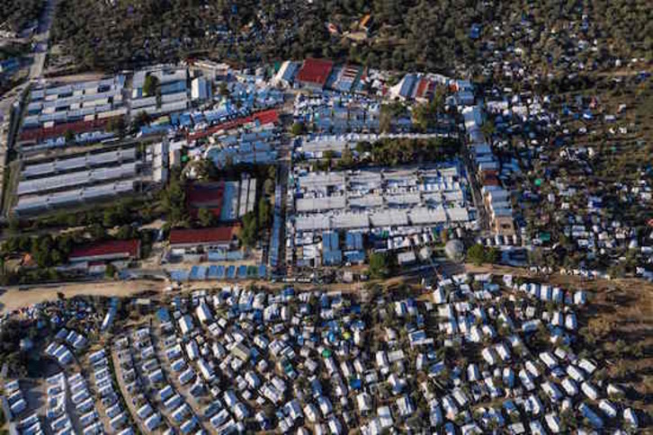 Campo de refugiados de Moria. (Aris MESSINIS / AFP)
