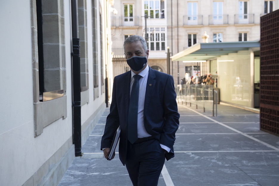 Iñigo Urkullu, Parlamenturako bidean. (Juanan RUIZ/FOKU)