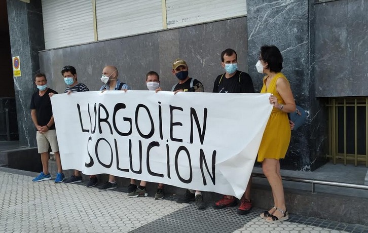 Protesta de los trabajadores de Lurgoien. (@LABsindikatua).
