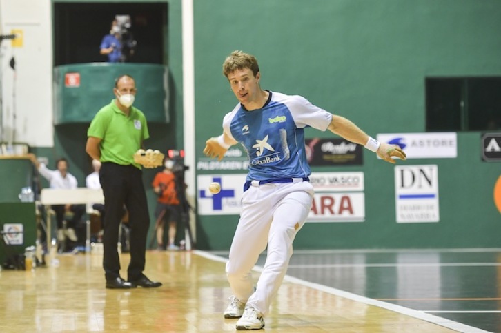 Iñaki Artola no podrá jugar mañana en Lekeitio (Idoia ZABALETA / FOKU)