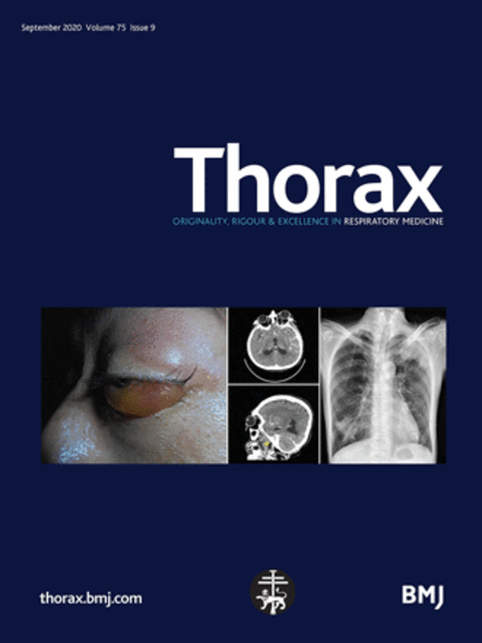 Portada de la revista Thorax.