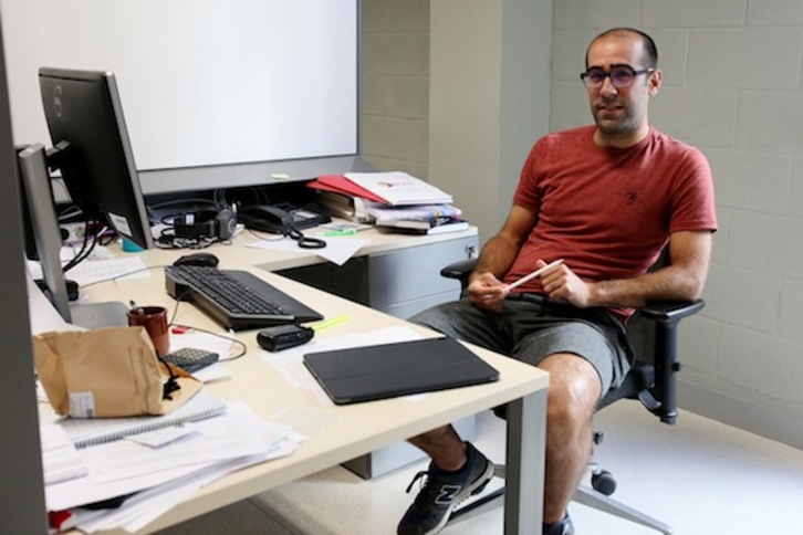 Julen Ibañez ikertzailea. (EHU)