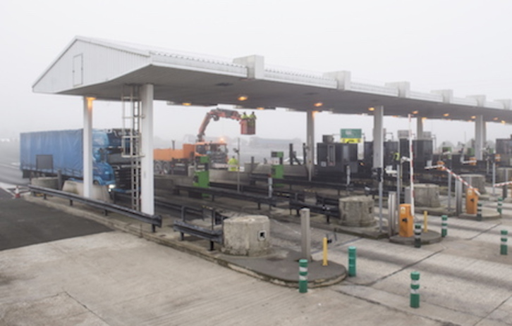 Peaje de la A-15 a la altura de Zuasti. (Iñigo URIZ/FOKU)