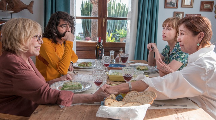 Rosa M. Sardá, David Verdaguer, Ingrid G. Johnsson y Verónica Forqué. (NAIZ)