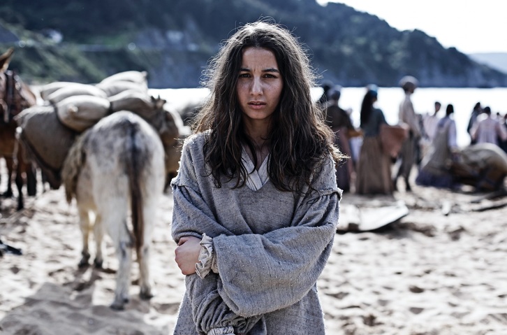 Amaia Aberasturi, ‘Akelarre’ pelikularen grabaketa lanetan. (David HERRANZ))