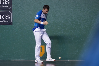 Erik Jaka regresa a las canchas tras tres jornadas de baja. (Iñigo URIZ/FOKU)