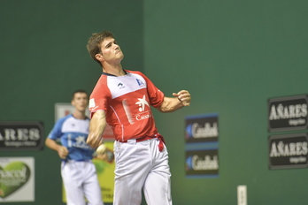 Jose Javier Zabaletak beste partida borobil bat jokatu du. (Idoia ZABALETA/FOKU)