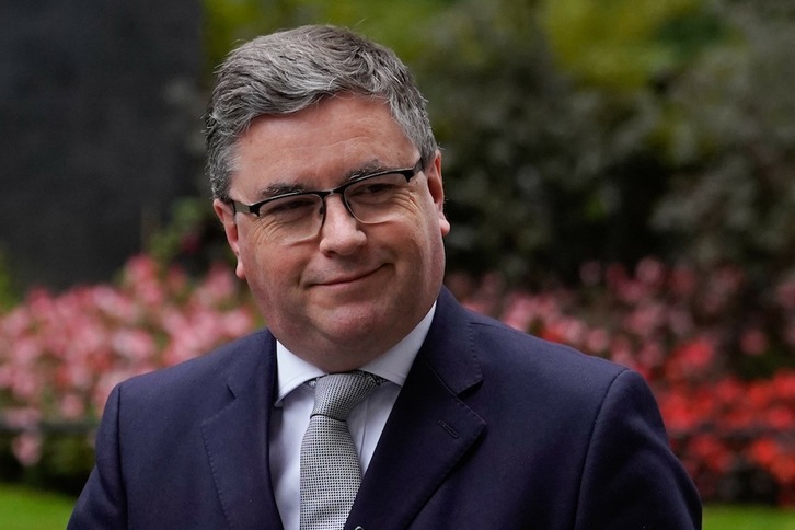 El ministro de Justicia británico, Robert Buckland. (Niklas HALLE'N/AFP)