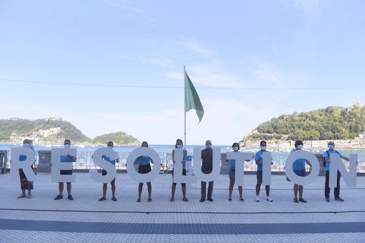 Resolution» será el lema de la movilización de mañana. (Gorka RUBIO/FOKU)