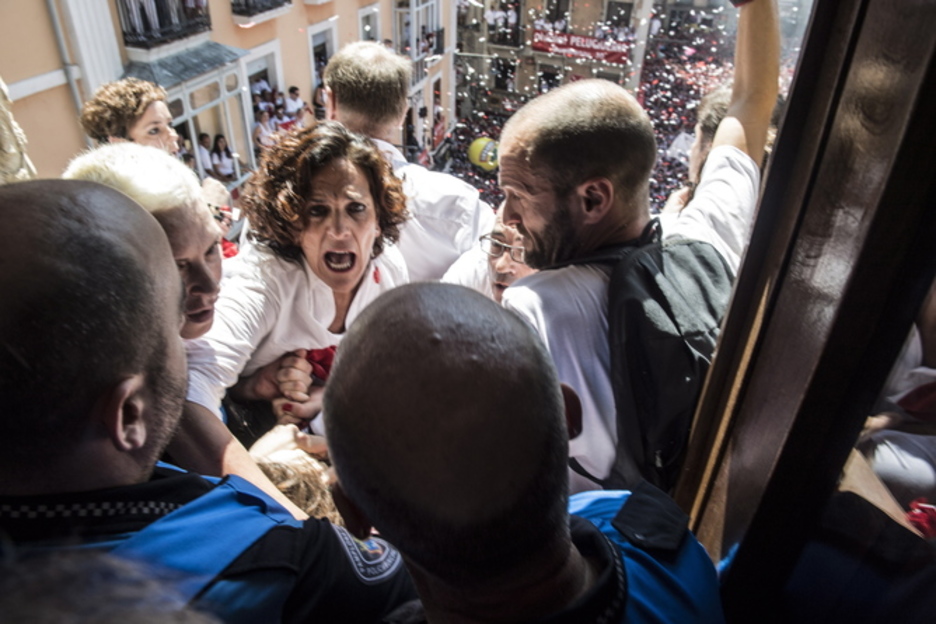 Angustia en la que, hasta hacía dos meses, era la responsable de Policía Municipal. 