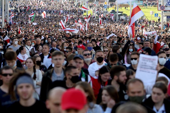 «Marcha de la Justicia» en Minsk (TUT.BY | AFP)