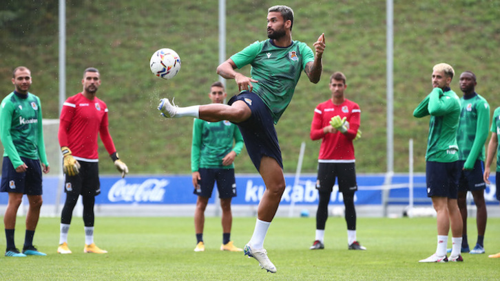Willian José ya ha entrenado este lunes con el equipo. (PRENSA REAL SOCIEDAD)