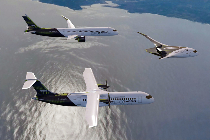 Airbus trabaja en estos tres posibles modelos. (AFP)