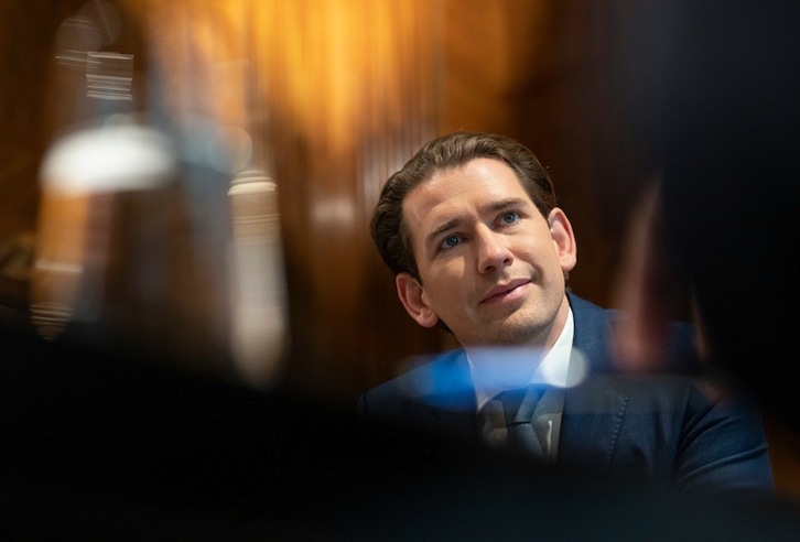 El canciller austriaco, Sebastian Kurz. (Joe KLAMAR/AFP)
