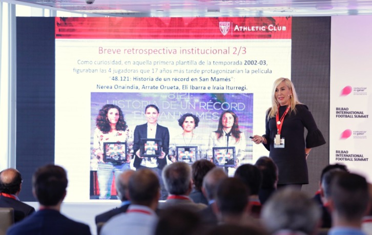 María Tato ha sido la vicesecretaria de la Junta y responsable del fútbol femenino. (@AthleticClub)