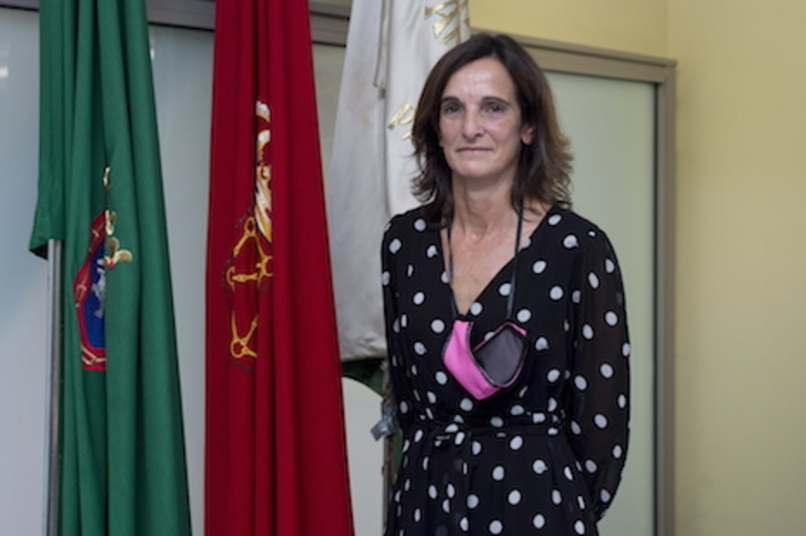Mertxe López, la nueva presidenta de Anaitasuna. (Iñigo URIZ/FOKU)