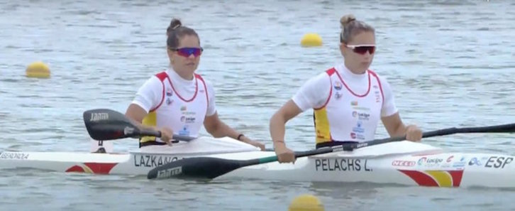 Begoña Lazkano eta Laia Pelachs, Szegeden. (BASQUE TEAM)