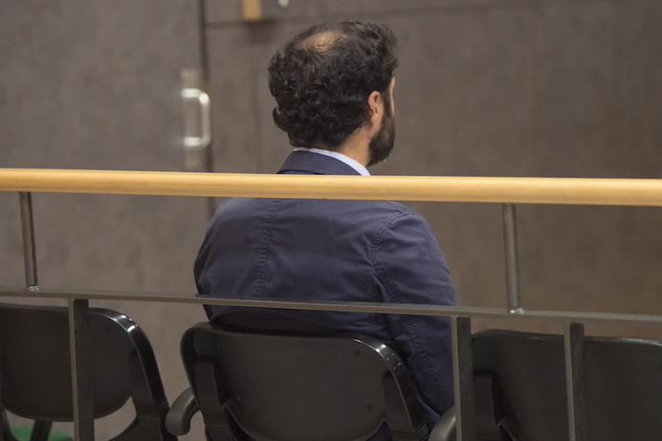 El exprofesor de Gaztelueta condenado por abusos, durante el juicio. (Monika DEL VALLE/FOKU)