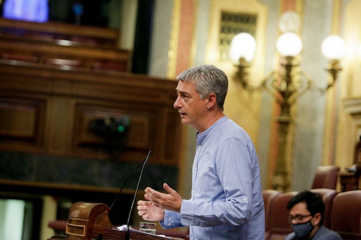 Oskar Matute, en su intervención parlamentaria. (CONGRESO.ES)