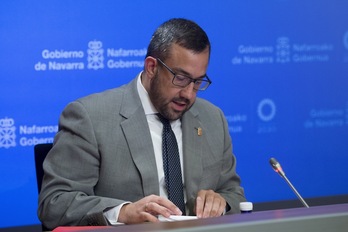 Javier Remírez, durante una comparecencia anterior. (Iñigo URIZ/FOKU)