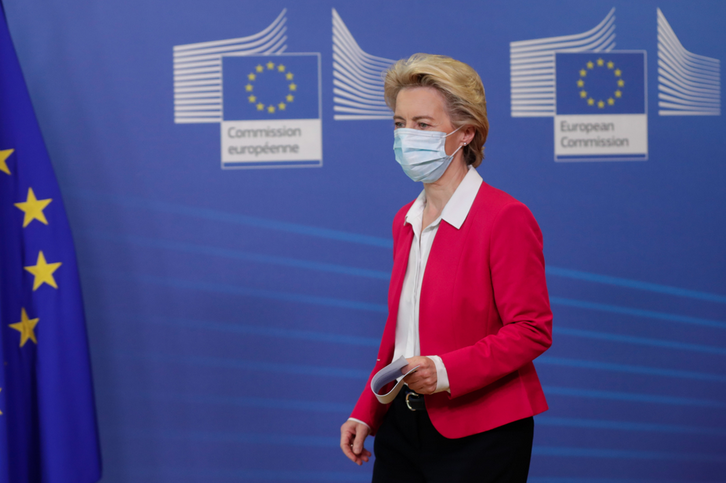 Ursula von der Leyen, presidenta de la Comisión Europea. (Stephanie LECOCQ/AFP) 