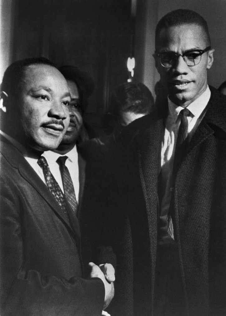 Luther King y Malcolm X.