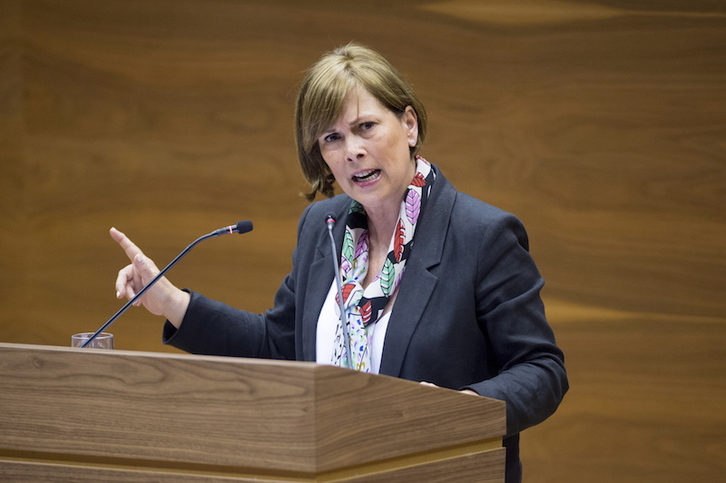 Uxue Barkos, portavoz parlamentaria de Geroa Bai. (Iñigo URIZ/FOKU)