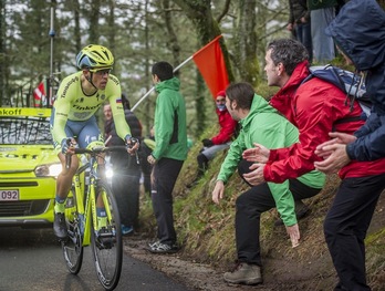 La subida a Arrate no será la misma sin público (Gorka RUBIO / FOKU)