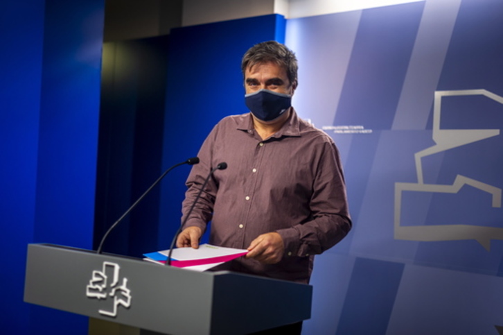 Mikel Otero, en una reciente comparecencia. (Jaizki FONTANEDA / FOKU)