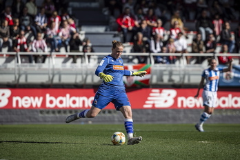 Realeko atezaina ilusionatuta dago taldearekin eta denboraldiak dakartzan erronkekin. (Aritz LOIOLA/FOKU)