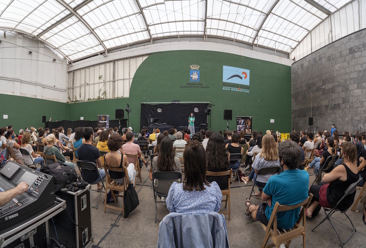 Acto de apoyo a Zaporeak, el pasado setiembre en Donostia. (Gorka RUBIO / FOKU)