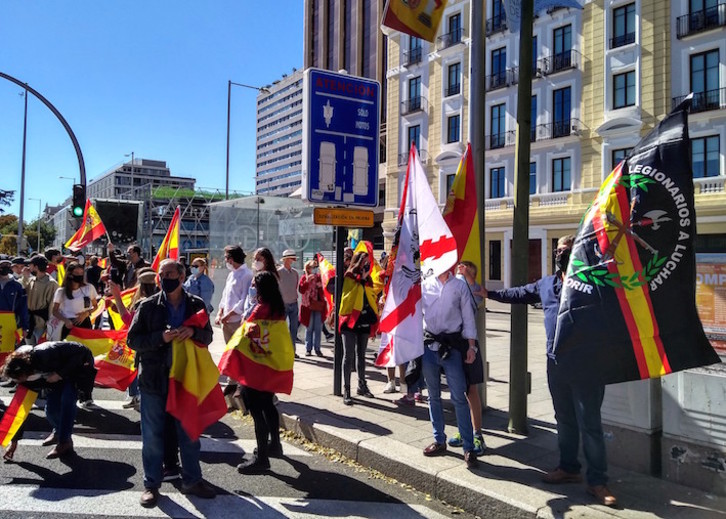 La extrema derecha, en las calles de Madrid. (Daniel GALVALIZI)