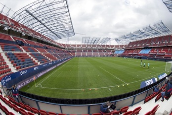 Imagen del estadio iruindarra de hace un par de semanas (Iñigo URIZ / FOKU)