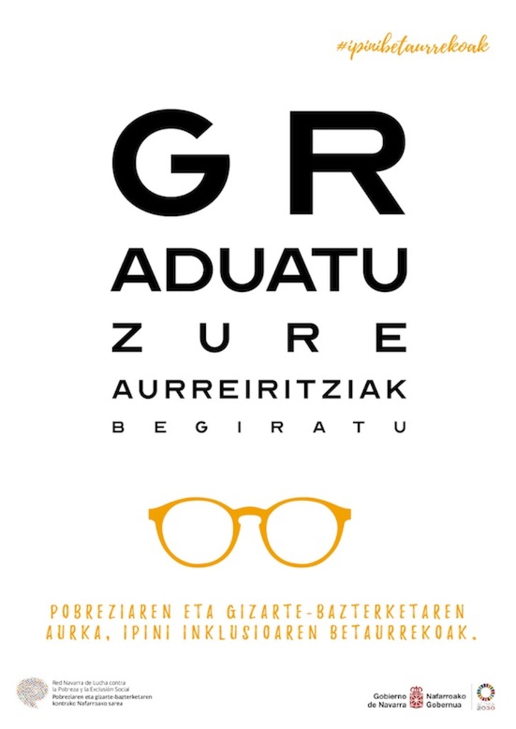 Kanpainaren barruan ikusgai izango den karteletako bat.