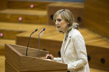 Cristina Ibarrola, portavoz de Salud de Navarra Suma. (NAFARROAKO PARLAMENTUA)