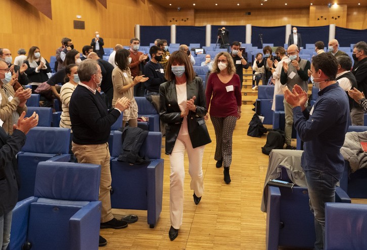 Idoia Mendia, en un acto del PSE.