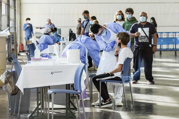 El cribado en Durango se realiza en Landako gunea. (Marisol RAMÍREZ/FOKU)