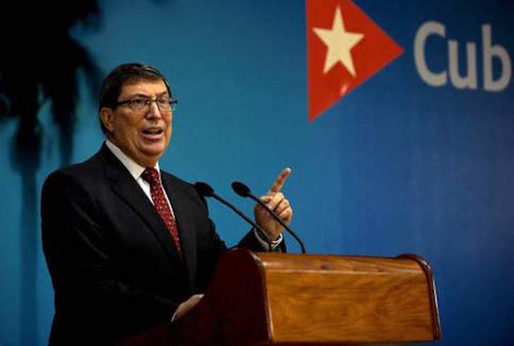 El ministro de Exteriores cubano, Bruno Rodríguez. (Yamil LAGE/AFP)