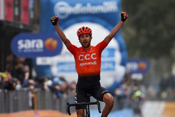 Josep Cerny ha dado al CCC su mejor victoria en su corto paso por el World Tour. (Luca BETTINI/AFP)
