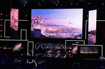 Foto de archivo de la presentación del videojuego 'Assassin's Creed: Origins'. (Christian PETERSEN/AFP).