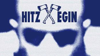 Cartel de la dinámica a favor de la libertad de expresión y del concierto de «Hitz Egin».