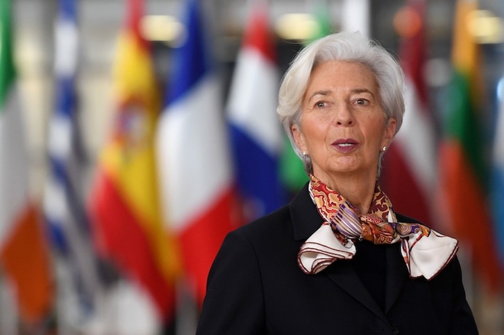 La presidenta del BCE, Christine Lagarde. (Alain JOCARD/AFP)