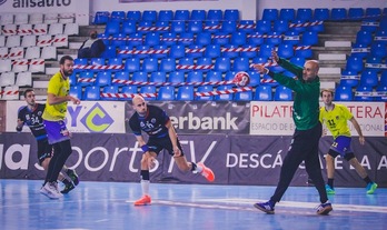 Sierra ha estado brillante en la primera parte (Diego GÓMEZ / AFP)