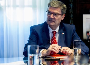 Juan Mari Aburto, alcalde de Bilbo. (Luis JAUREGIALTZO/FOKU)